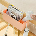 Bunk Bed Shelf, Kids Bunk Bed Caddy | Bedside Caddy for Dorm Bed Loft Bed Rail | Top Bunk Accessories (Yellow) - color: Yellow