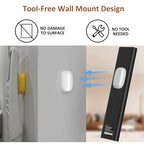 Tiizze 5 Pack Upgraded Magnetic Remote Control Holder Wall Mount - Enhanced N52 Magnets & Stronger Adhesive, No-Drill Remote Organizer for TV/Fan/AC Remotes - color: White