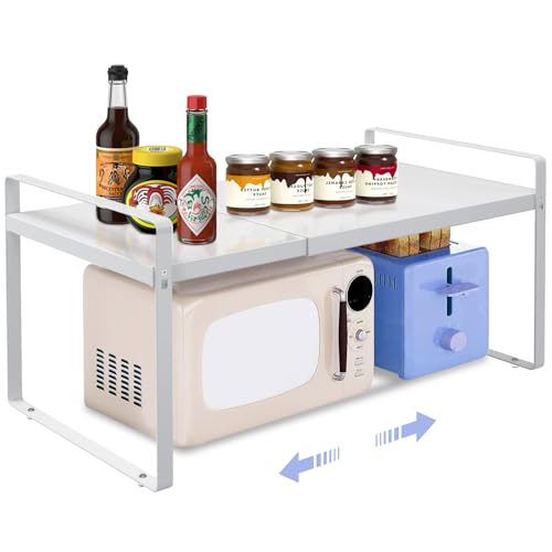 Expandable Cabinet Organizer 14"~25", Kitchen Shelf Organizer Spice Rack 11” wide, Cupboard Organizers And Storage Shelves, Kitchen Counter Organizers, Countertop Cabinets Small Pantry Shelf - color: 11" wide ( 1 PACK)