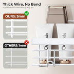 Orimade Adhesive Shower Caddy Soap Dish Holder Shelf with 5 Hooks Bathroom Organizer Basket Kitchen Storage Rack Wall Mounted No Drilling Stainless Steel - 3 Pack, White - color: White - 3 Pack