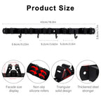 5 Racks and 4 Hooks Mop and Broom Holder Wall Mount, SUS304 Heavy Duty Broom Organizer Storage Tool Racks, Self Adhesive Solid Non-slip Tool Hangers for Home Kitchen Garden Laundry Garage - color: 5 Racks & 4 Hooks (Black) - 1 Pack