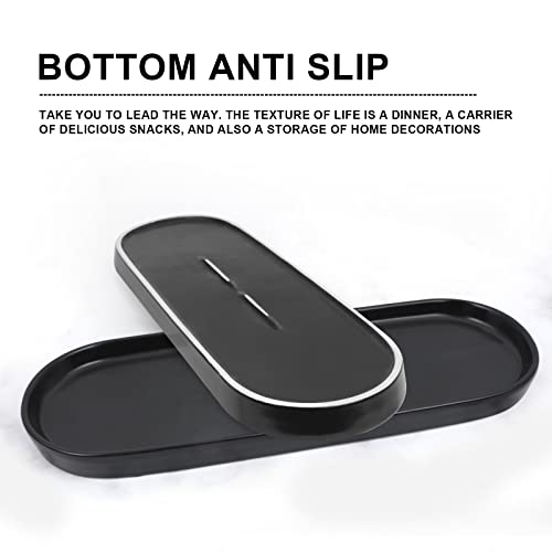 Ceramic Sink Tray, Bathroom Counter Tray, Bathtub, Cosmetics Dish, Candle, Perfume Shampoo Liquid Soap Simple Style Design Suit for Bathroom and Kitchen (White) - color: White