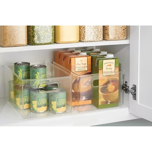 iDesign Recycled Plastic Pantry Storage Bin – Linus Collection - Clear - style: Pack of 1