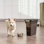 IRIS USA Dog Food Storage Container, Airtight Lid, Up to 13 Pounds Pet Food Storage, Versatile Pet Food Bin, Treats, BPA Free, Smoke - color: Smoke