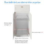 DINDON 2 Tier Pull Out Cabinet Organizer (11"W X 21"D), Double Tier Wire Basket Slide Out Shelf Storage for Kitchen Base Cabinet Organization for Kitchen, Pantry, Bathroom, Chrome - size: 11'' W X 21'' D