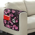 Cherry Blossom Print Armrest Cover for Sofa Non-Slip Diamond Pattern Arm Covers for Recliner Washable Furniture Protectors with 2 Pockets Anti-Scratch Chairs Arm Covers - color: Cherry Blossom