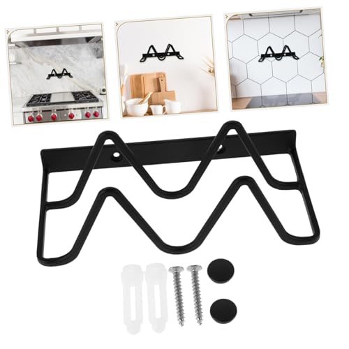 Rv Kitchen Organizer Pot Lid Rack with Cutting Board Holder - Wall Mounted 2-Tier Wire Storage Rack for Cabinet Doors Space Saving Pan Lid and Utensil Organizer