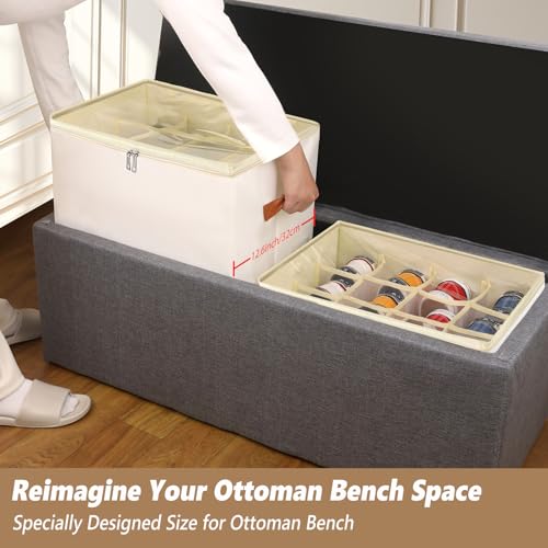 Patinao Shoe Storage Box Organizer for Closet - Space Saver Shoes Containers Bin with Clear Lids Stackable, Can Fit Ottoman, Foldable Shoe Rack Cabinet Cubby for Wardrobe (1 Pack) - size: 1 Pack