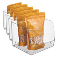 InterDesign iDesign Linus Stacking Organizer Bins for Kitchen, Pantry, Office, Bathroom, Extra Large-Clear (Pack of 4) - size: Large (Pack of 4)