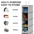 Simple Houseware 2 Pack 10 Shelves Hanging Organizer, Gray - color: Grey, size: 2-Pack