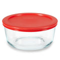 Pyrex Simply Store Glass Food Storage Container, Snug Fit Non-Toxic Plastic BPA-Free Lids, Freezer Dishwasher Microwave Safe, 4 Cup - size: 4 Cup