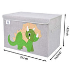CLCROBD Foldable Large Kids Toy Chest with Flip-Top Lid, Collapsible Fabric Animal Toy Storage Organizer/Bin/Box/Basket/Trunk for Toddler, Children and Baby Nursery (Triceratops) - color: Triceratops