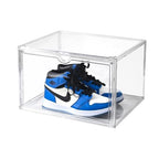 Clear Shoe Organizer,Stackable Shoe Display Case,Shoe Box Storage Bins with Magnetic Door,Fit Shoe Size Up to US 14 (X-Large-1Pack) - size: X-Large-1Pack