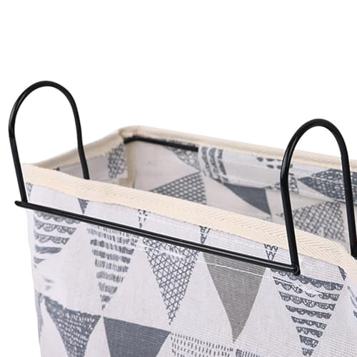 Bedside Caddy, Large Capacity Hanging Bedside Organizer with Side Hooks and 2 Pockets,Durable Versatile Bedside Caddy for Dorm Bed Phone Hospital College Magazine Remote Control Laptop Books (Blue)