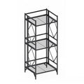 Nature's Rhythm 3-Tier Metal Storage Rack, Adjustable Garage Shelving Metal Shelving Unit (12.84 x 11.27 x 32.54inch, Black) - size: 3-Tier