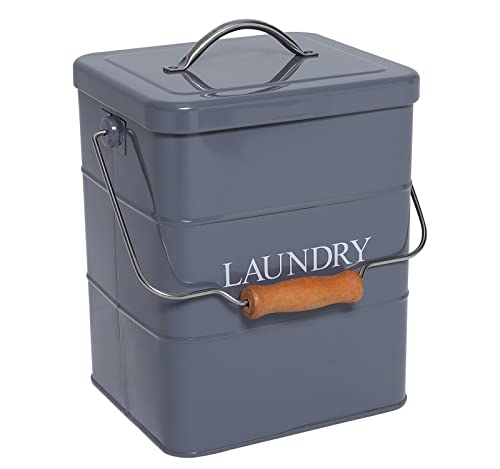 Laundry Powder Bin, Washing Powder Storage Tin with Scoop, Airtight Lid & Handles, Laundry Detergent Powder Storage Box - Perfect for Holding Pods Tablets Capsules Powder Detergent-Gray - color: Gray