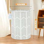 LANGYASHAN Laundry Basket Canvas Fabric Collapsible Organizer Basket for Storage Bin Toy Bins Gift Baskets Bedroom Clothes Children Nursery Hamper (Arrowhead) - color: Arrowhead