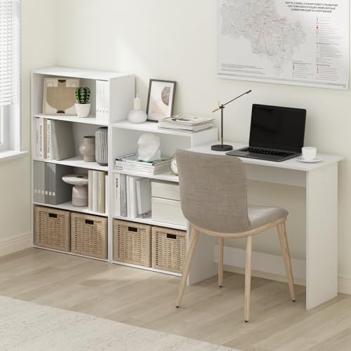 Furinno Simplistic Study Table, White - color: White, size: 31.3" x 15.4"