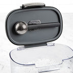 Progressive International ProKeeper+ Clear Plastic Airtight Food Baker's Kitchen Storage Organization Container Canister Set with Magnetic Accessories, 2- Piece Set (Powdered Sugar 1.4-Quart)