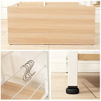 soges Kitchen Standing Baker's Rack, Utility Microwave Oven Stand, Multi-Layers Kitchen Storage Cart Workstation Shelf, Coffee Cart, White Oak - color: White Oak