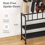 DIMJ Boot Rack 4-Tier - Black Metal Boot Storage Rack for Tall Boots Organizer, Multiuse Shoe Rack for Boots, Sneakers, High-Heel, Entryway, Fits 8-Pairs - size: 1 Pack - 4 Tier 8 Pairs