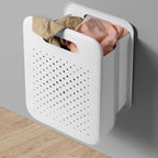 Goderewild Large Collapsible Laundry Basket, Space-Saving Wall-Mounted Hamper Organizer for Home, Dorms, RVs, Measures 13" x 9.5" x 17.5" In - size: L - 13”×17.5”(h)