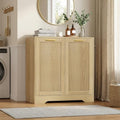 Laundry Hamper Cabinet, Small Tilt-Out Bathroom Storage Unit with Narrow Hidden Basket Chest Bathroom Cupboard