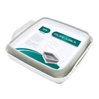 FOSJGO Collapsible Dish Basin with Drain Plug and Carry Handles - 9L Capacity, Portable Sink Tub for Camping and RV - color: Light Green
