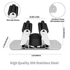 CWOVRS Broom Holder Wall Mount, 4 Pack Mop Holder Stainless Steel Mop and Broom Holder Heavy Duty Broom Hanger Wall Mount for Kitchen Garden Garage etc.