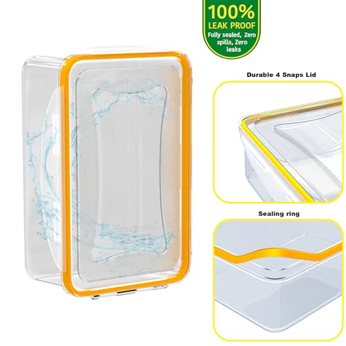 40 Pcs Food Storage Containers with Lids Airtight- Plastic Meal Prep Container for Pantry Kitchen Organization, Microwave, Dishwasher, Freezer Safe -100% Leak Proof (20 Stackable Boxes-20 Lids) - color: 40Pcs