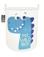19.7" Dinosaur Laundry Basket,Kids Toys Storage Bin for Bedroom,Waterproof Baby Clothes Hamper with Handles,Collapsible Nursery Hamper,Gift Baskets(Dinosaur) - color: Dinosaur