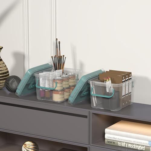 Covetree 2-Pack Clear Plastic Medicine Storage Organizer & First Aid Box – Multi-Layer Medicine Storage Box, Durable Medicine Organizer, Clear Medicine Storage Box for Home, Office & Travel