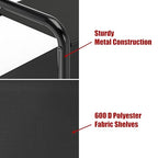 Simple Houseware Coat Rack with Storage Shelf, Freestanding Hall Tree with Hooks for Entryway, Bedroom, Office, Black Metal Clothes Hanger Stand for Coats, Hats, Jackets, Bags - Black - color: Black