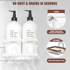 REINHARDT Adjustable Shower Caddy Hanging Rustproof Shower Caddy for Handheld Showerheads, Shower Organizer with Hooks Soap Holder Toothbrush Holder, Anti-Swing Shower Rack Bathroom Accessories, White - color: White