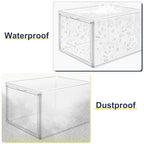 Size 12 Clear Shoe Boxes with Acrylic Magnetic Front Door Plastic Stackable Shoe Organier for Sneaker & Boots Collection, Space-Saving Shoe Storage for Closet Entryway, Bedroom - size: Size 11.5 - 1 Pack