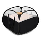 Laundry Basket with Handles 90L, Collapsible Laundry Baskets, Foldable Laundry Basket, Tear-proof Dirty Clothes Pop Up Hampers for Laundry, Bedroom, Bathroom, Dorm, Kids Room, Travel or Campout Black - color: Black