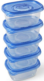 Glad GladWare Medium Rectangle Food Storage Containers with Lids, BPA Free Plastic for Soups Salads and Meal Prep, Airtight Leak Resistant, Microwave Dishwasher Freezer Safe, 24 Oz, 5 Count - 6 Pack - size: 24 oz - 30 Count, style: Rectangle