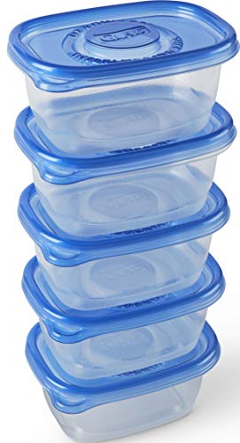 Glad GladWare Medium Rectangle Food Storage Containers with Lids, BPA Free Plastic for Soups Salads and Meal Prep, Airtight Leak Resistant, Microwave Dishwasher Freezer Safe, 24 Oz, 5 Count - 6 Pack - size: 24 oz - 30 Count, style: Rectangle