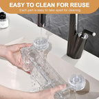 Shower Caddy Suction Cup, Wall Mounted Suction Shower Rack Organizer, No Drilling Clear Shelf Basket with 4 Movable Hooks, Bathroom Storage Rack Suitable for Smooth Walls - style: Long size, 1 piece