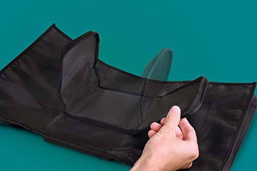 Sofa Armrest Organizer with Cup Holder Tray 6 Pockets TV Remote Control Organizer Sofa Couch Armchair Caddy Organizer Tidy Pocket Hanging Storage Bag Holder for Cellphone Magazine Drinks Snacks Black - color: Black