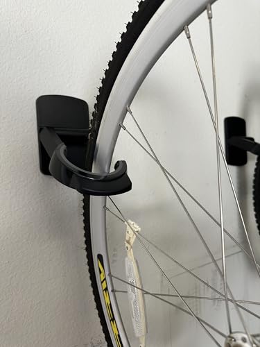 Duck EasyMounts Bike Hanger - Heavy Duty Wall Mount Bicycle Rack for Garage Organization & Storage - No Tool Install - Up to 50 Lbs - Black, Pack of 1 Tire Hook, Wheel Dock & All Hanging Hardware - size: 1 Pack, style: Industrial