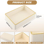 PU Leather Valet Tray,Desk Organizer Tray Nightstand Organizer Trinket Dish Storage Key Bowl Decorative Trays for Phone Wallet Jewelry Watch,Bathroom Bedroom Perfume Vanity Trays