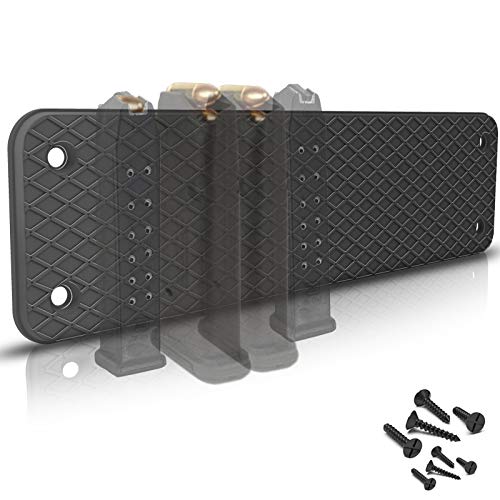 Magnetic Ammunition Holder, Gun Magnet Double Sided,Gun Magazine Storage/Organizer in Shelf, Cabinet, Locker, Vault, Desk,Door, Ammo Gun Safe Accessories Mount for Pistol, Handgun Mags&Clips - size: 1 Pack Magnetic Ammunition Holder