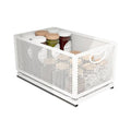 Sliding Cabinet Basket Organizer Drawer Self Adhesive Slide out Pantry Shelves Heavy Duty Carbon Steel Slide Cabinet Storage Basket with Handle for Bathroom Kitchen Home - size: Extended Large