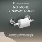 Day Moon™ - Toilet Paper Holder - Modern Roll Holder for Bathroom - 2 Pack - Wall Mount, Brushed Nickel - color: Brushed Nickel, size: Classic 2 Pack