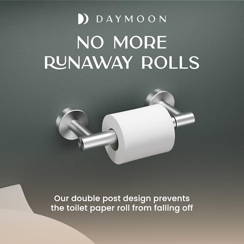 Day Moon™ - Toilet Paper Holder - Modern Roll Holder for Bathroom - 2 Pack - Wall Mount, Brushed Nickel - color: Brushed Nickel, size: Classic 2 Pack
