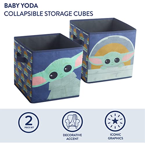 Idea Nuova Star Wars The Mandalorian,The Child Set of 2 Durable Storage Cubes with Handles - color: Star Wars The Mandalorian