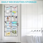 2 Packs Over the Door Shoe Organizer, 24 Extra Large Mesh Pockets Hanging Shoe Boots Rack Holder, Closet Hanging Organizers for Storage Sneakers High Heeled Shoes Slippers (White) - size: 24 Pockets