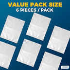 Storage Standard Large Clear Plastic Bags for Storage 6-Pack - Waterproof Extra Large Plastic Bags with Zip Ties, Heavy-Duty Cover for Clothes, Blankets, Linens & Bedding Organization - 32 x 42 Inches - size: 32'' x 42’’