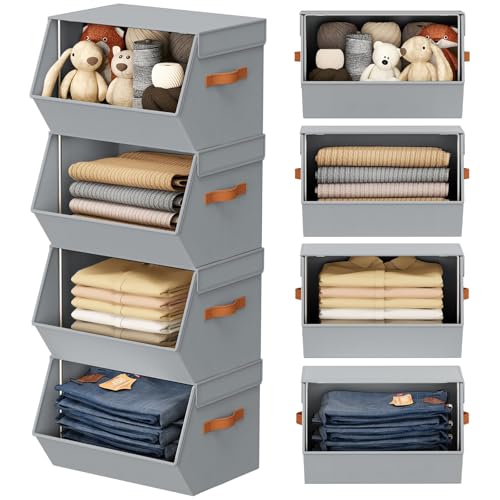Hangging Closet Organizers Closet Mounted Storage Systems, Large, 6 Pack, Grey - color: Grey, size: 15.4 x 12.60 x 9.88. - 6 Pack